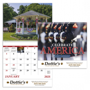 Celebrate America Wall Calendar - Spiral